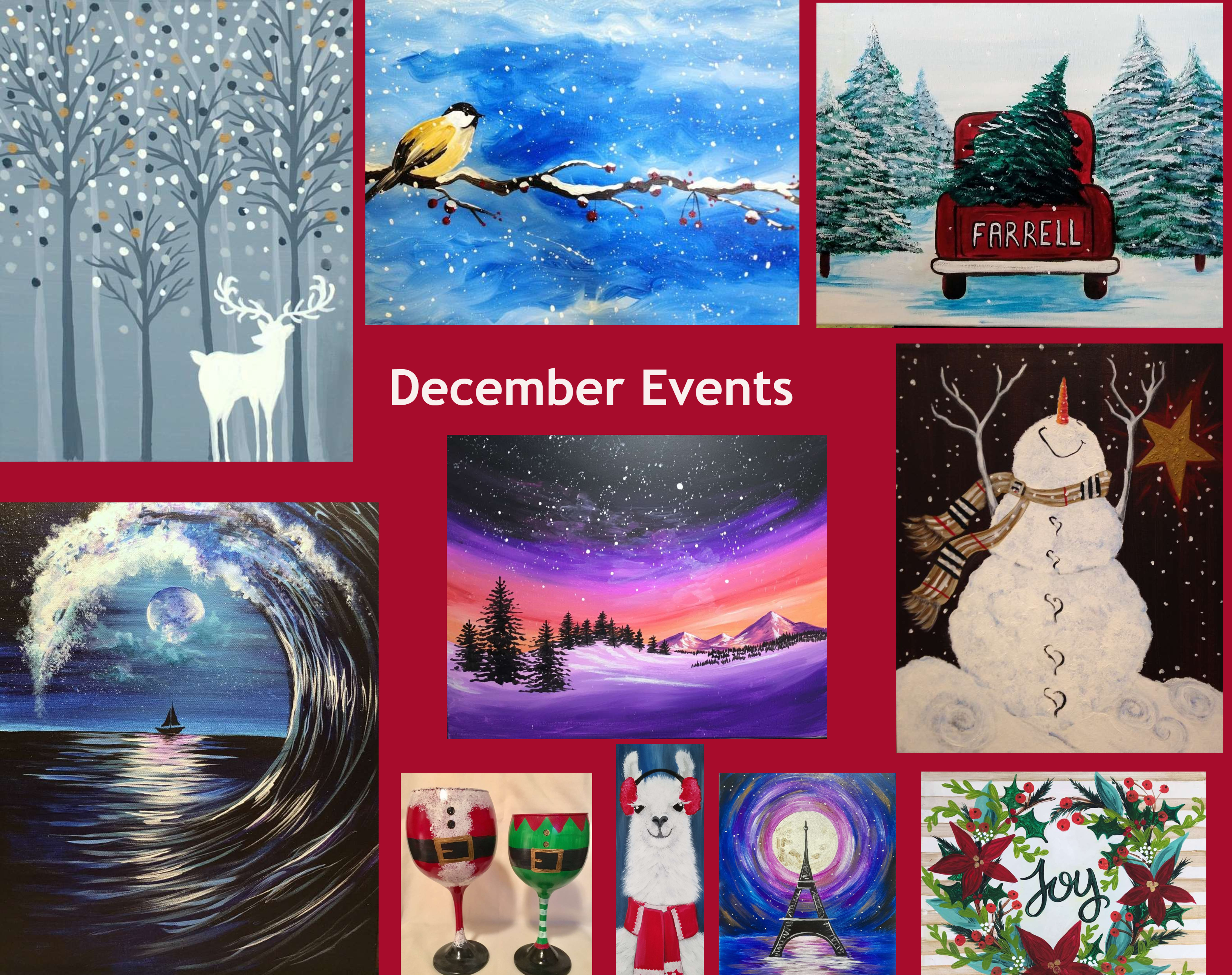 Our December Calendar is Filled With Holiday Cheer!